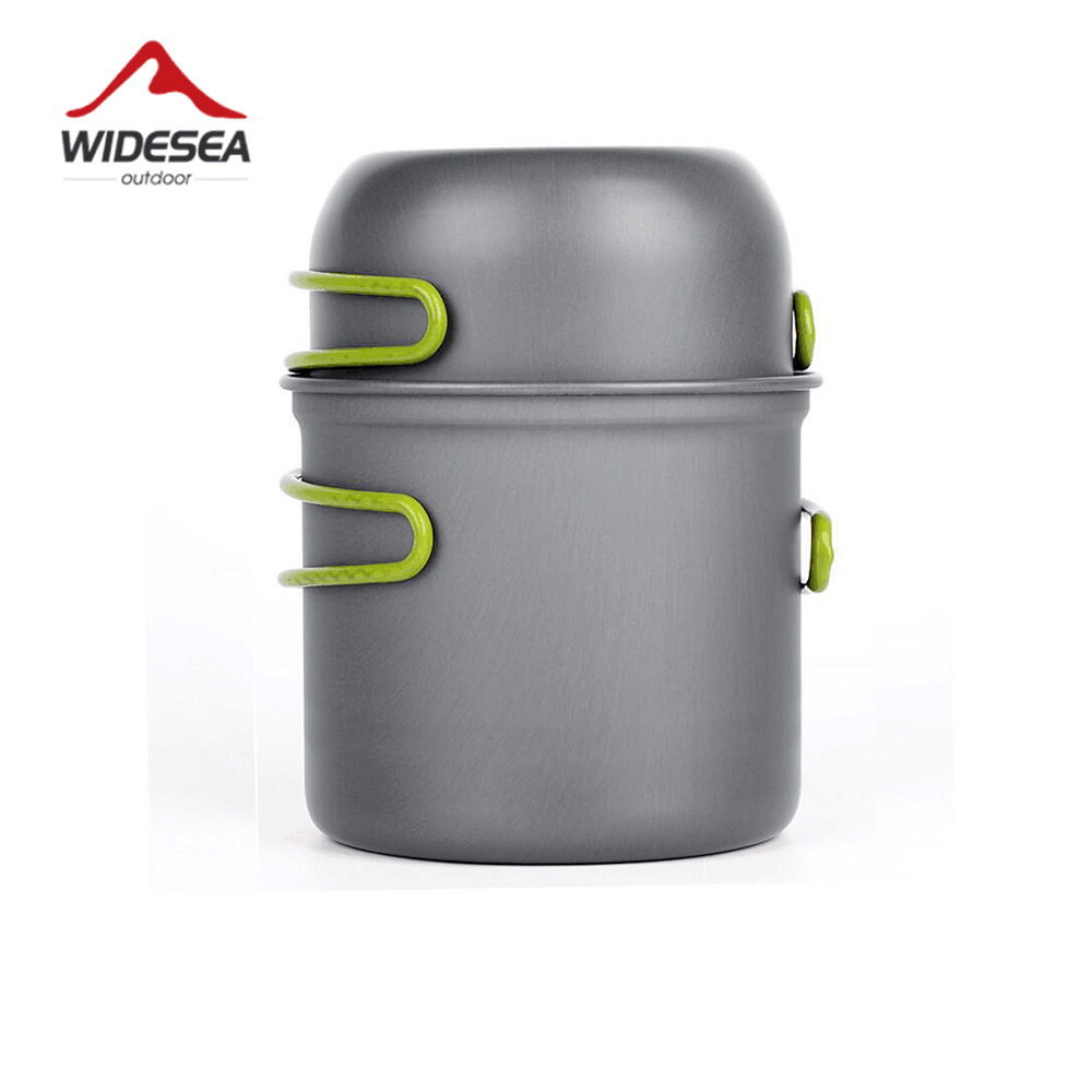 Quechua Camping Cooking Set - Widesea キャンプ調理器具アウトドア食器ポット超軽量セットハイキングピクニック旅行観光用品機器