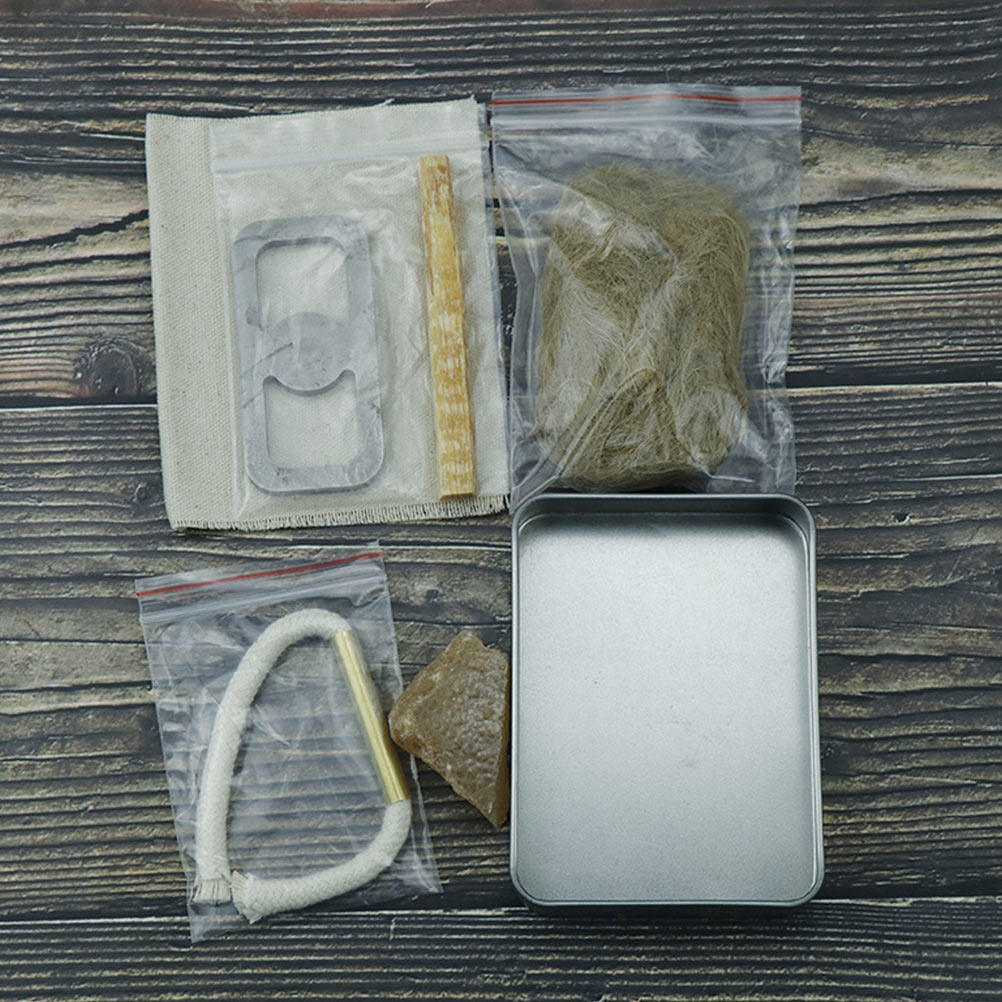 Camping Cooking Fire - 1 セットファイヤースターターロープキャンプアウトドアサバイバル火起こしツールバーナー用品サバイバル機器