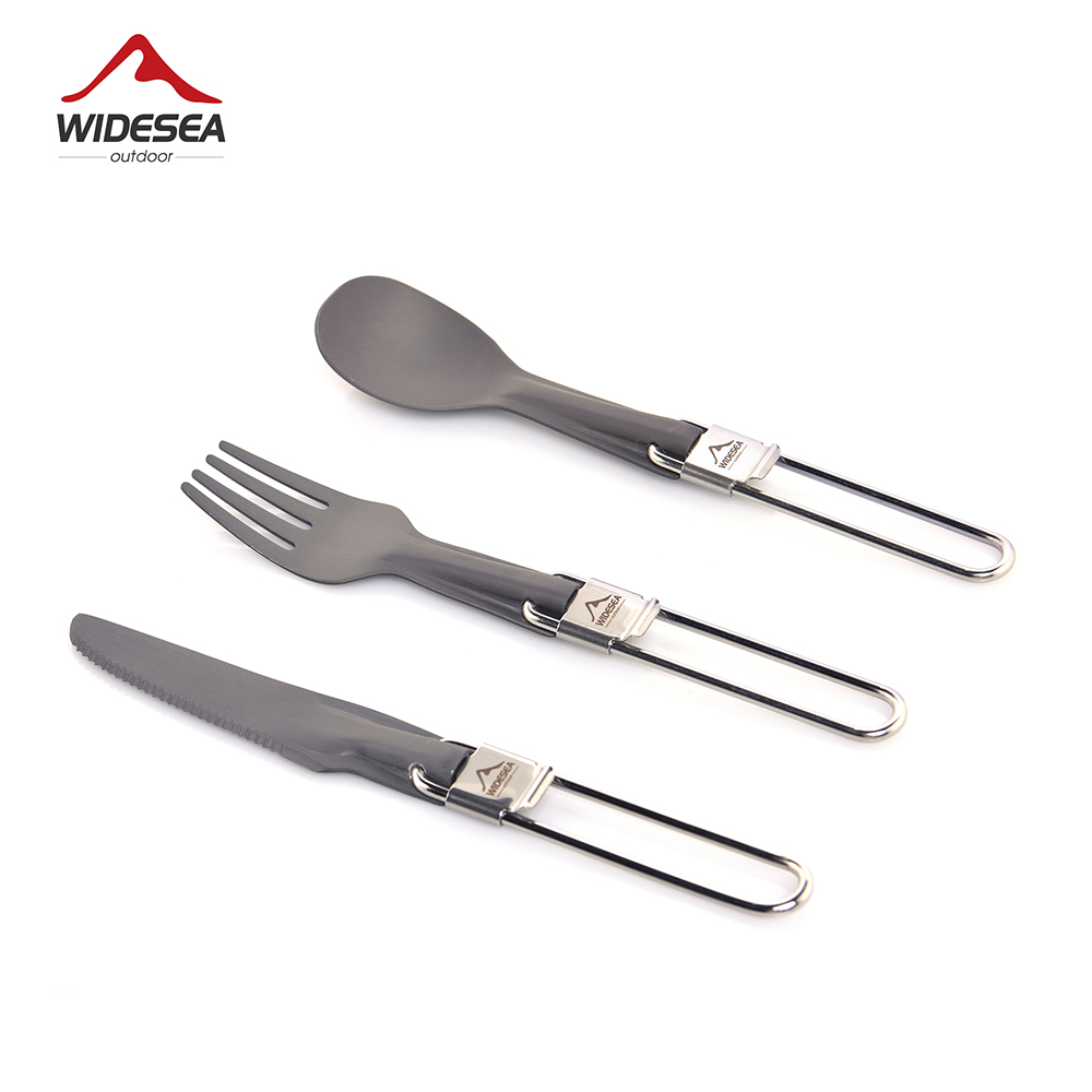 Camping Cooking And Eating Set - ワイドキャンプ用アルミスプーンフォーク,超軽量キッチン用品,調理器具,トレッキング