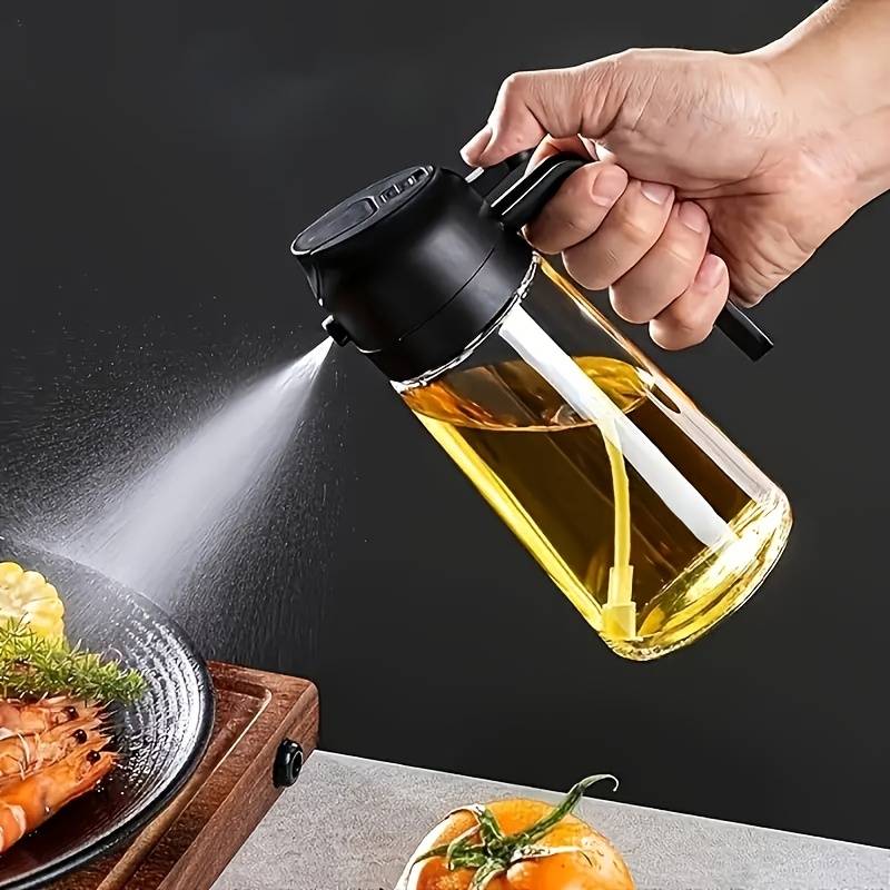 Camping Cooking Oil Bottle - 470ml キッチンオイルスプレーボトル BBQ調理用オリーブオイルディスペンサー キャンプ用ベーキング用空容器 酢・醤油スプレーボトル