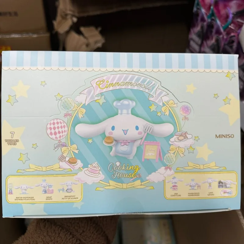 Camping Cooking Tool Set - 漫画シナモロールクッキングハウスかわいいブラインドボックスおもちゃアニメアクションフィギュアコレクション装​​飾モデルおもちゃ子供の誕生日プレゼント