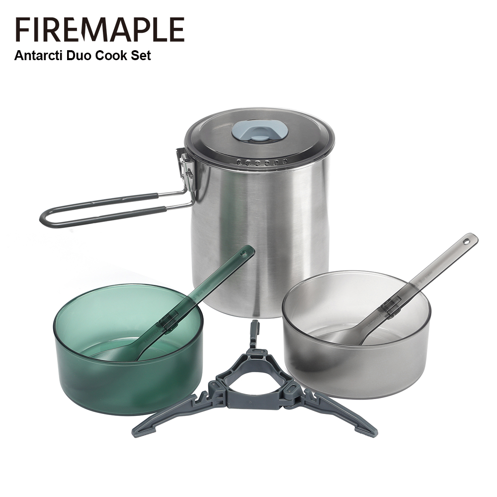Quechua Camping Cooking Set - Fire-Maple Antarcti Duo キャンプクッキングセット 1.6L ステンレスポット