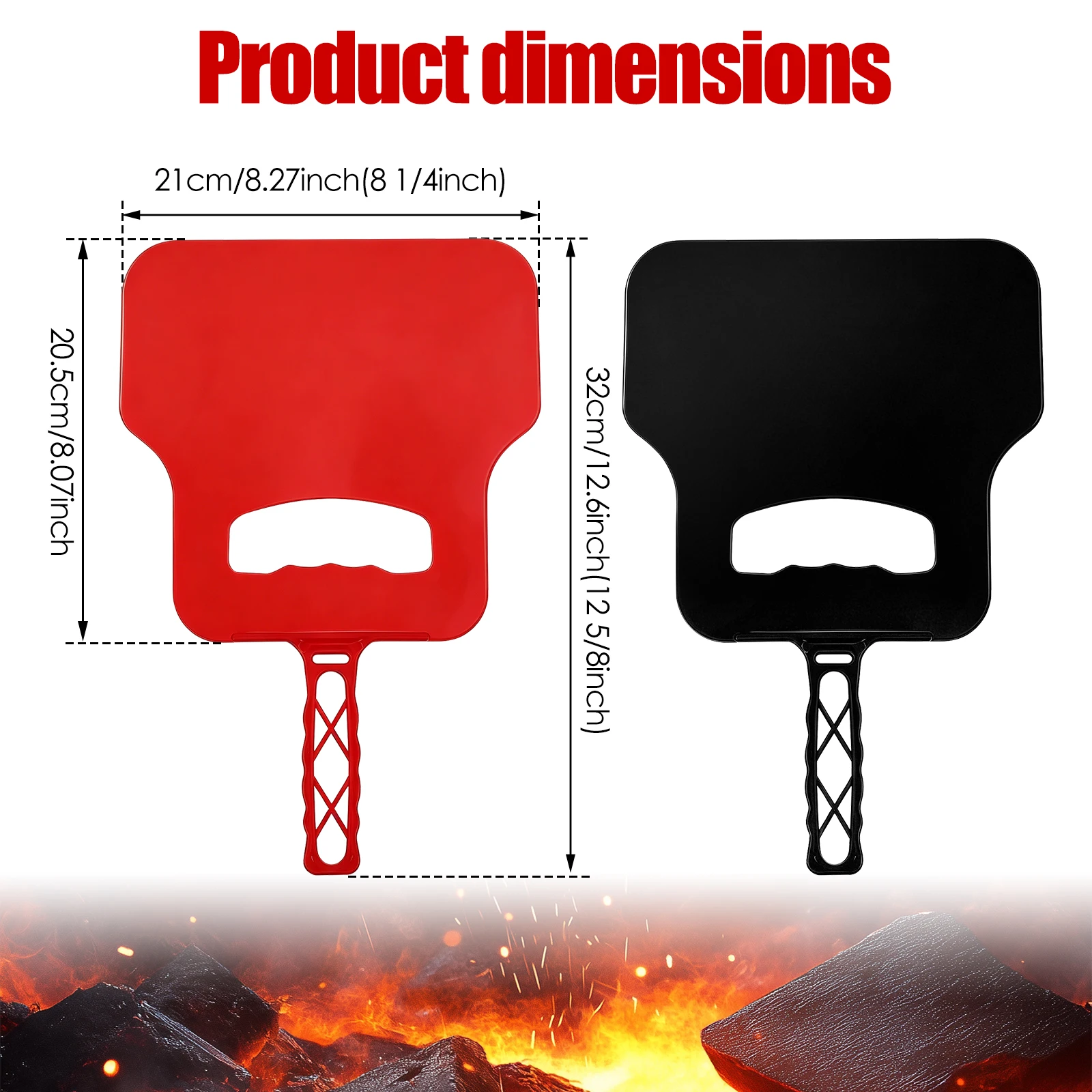 手動風車プラスチック製ハンドファンポータブルファイヤースター - Camping Cooking Fire のレビューと価格