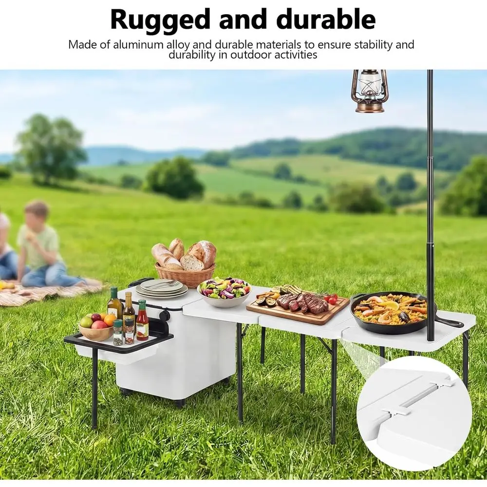 持ち運び可能な折りたたみ式キャンプキッチンステーション（ホイ - Camping Cooking Light のレビューと価格
