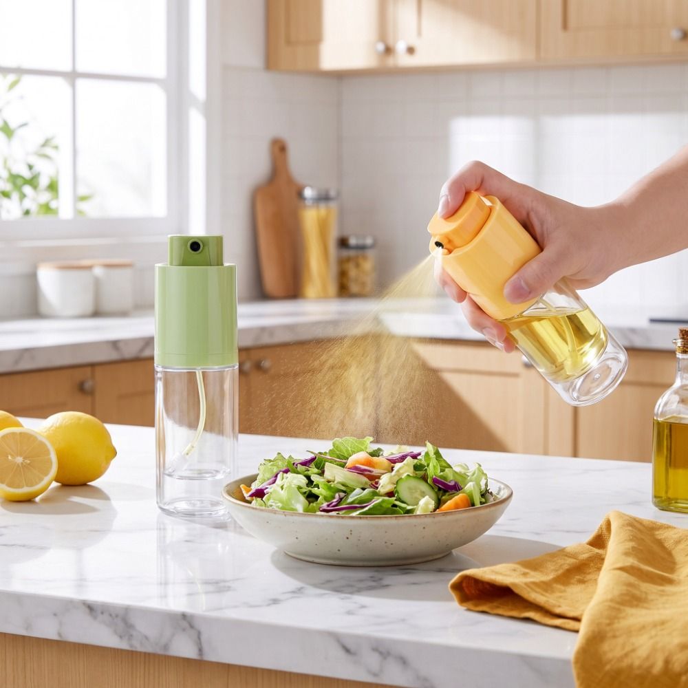 漏れ防止オリーブオイルスプレーヤー精密ミスター再利用可能な食 - Camping Cooking Oil Bottle のレビューと価格