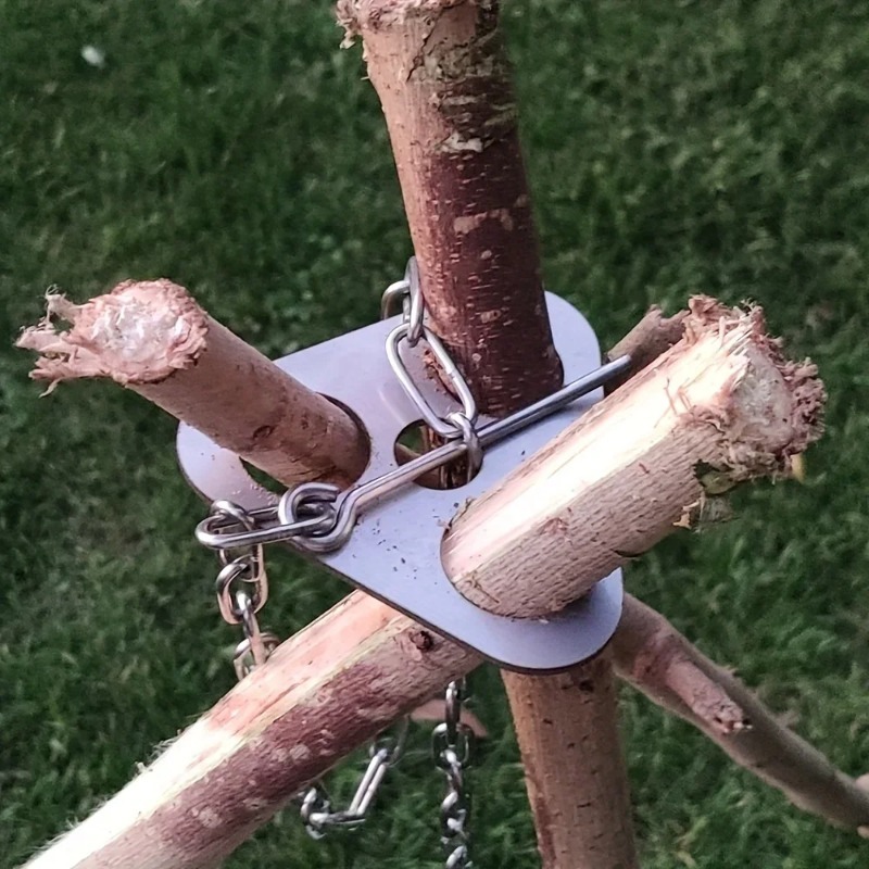 屋外BBQ三脚ポータブル取り外し可能ハンギングラックステンレ - Camping Cooking Tripod のレビューと価格