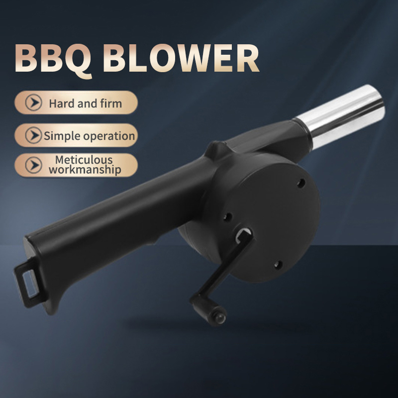 BBQファン送風機、速燃スターター、ポータブル手動クランク、 - Camping Cooking Fire のレビューと価格