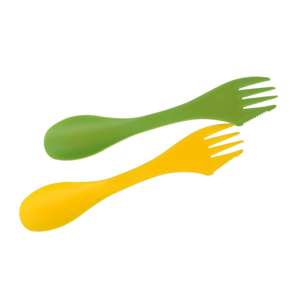 多機能キャンプ用具セット プラスチックスポーク フォーク カ - Camping Cooking Multi Tool のレビューと価格