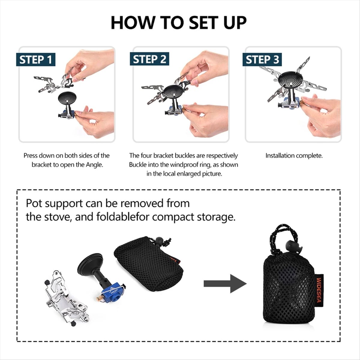 ABJV アウトドアキャンプ用ガスバーナー 3300W イグ - Camping Cooking Light のレビューと価格