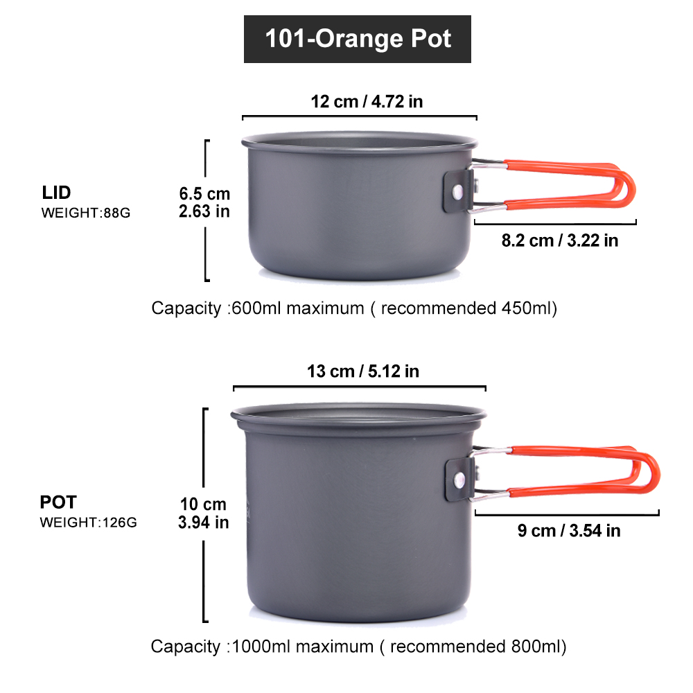 Widesea-キャンプ用食器,屋外調理器具,旅行用カトラリ - Camping Cooking And Eating Set のレビューと価格