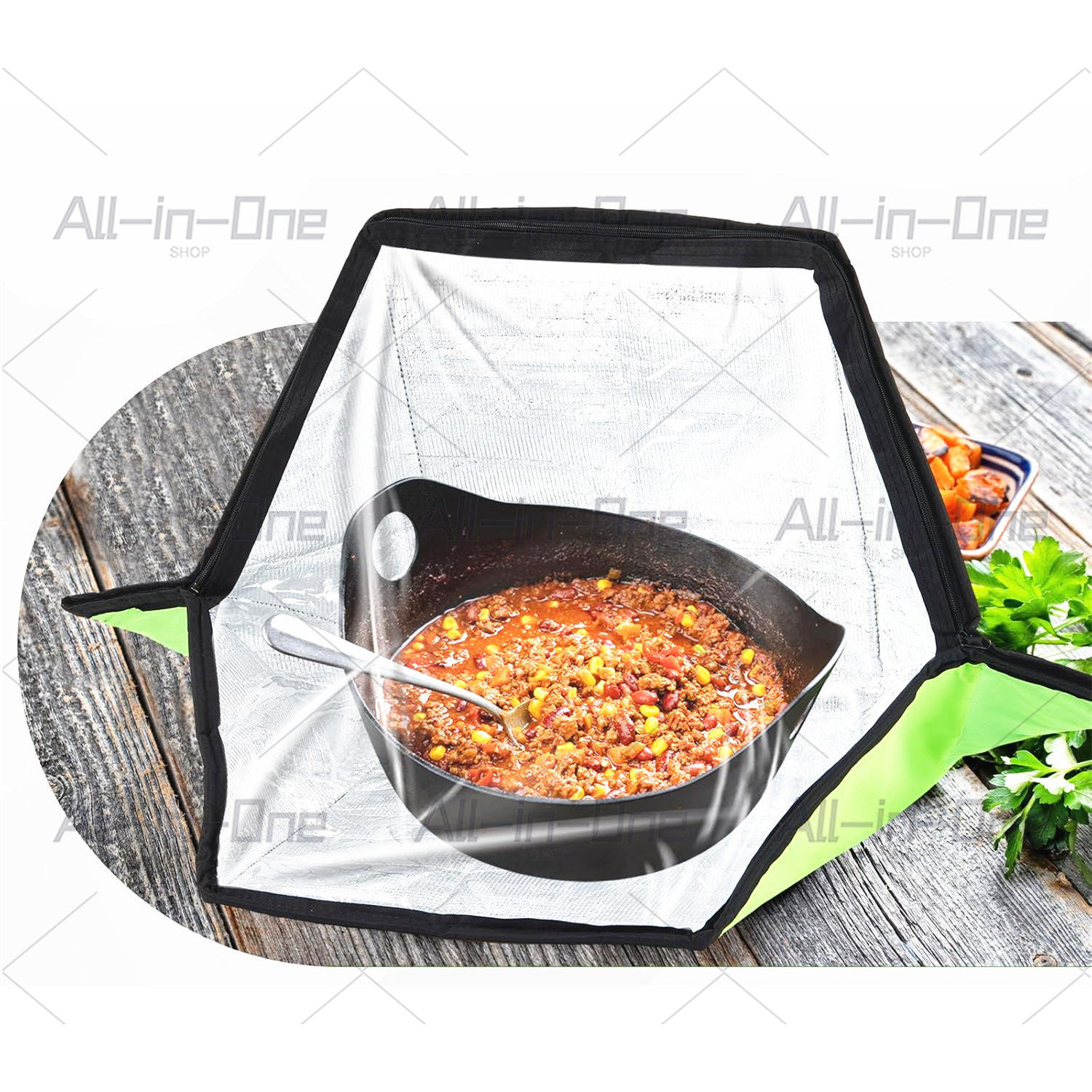 ポータブルソーラーオーブンバッグクッカー、太陽光屋外キャンプ - Solar Oven Camp のレビューと価格