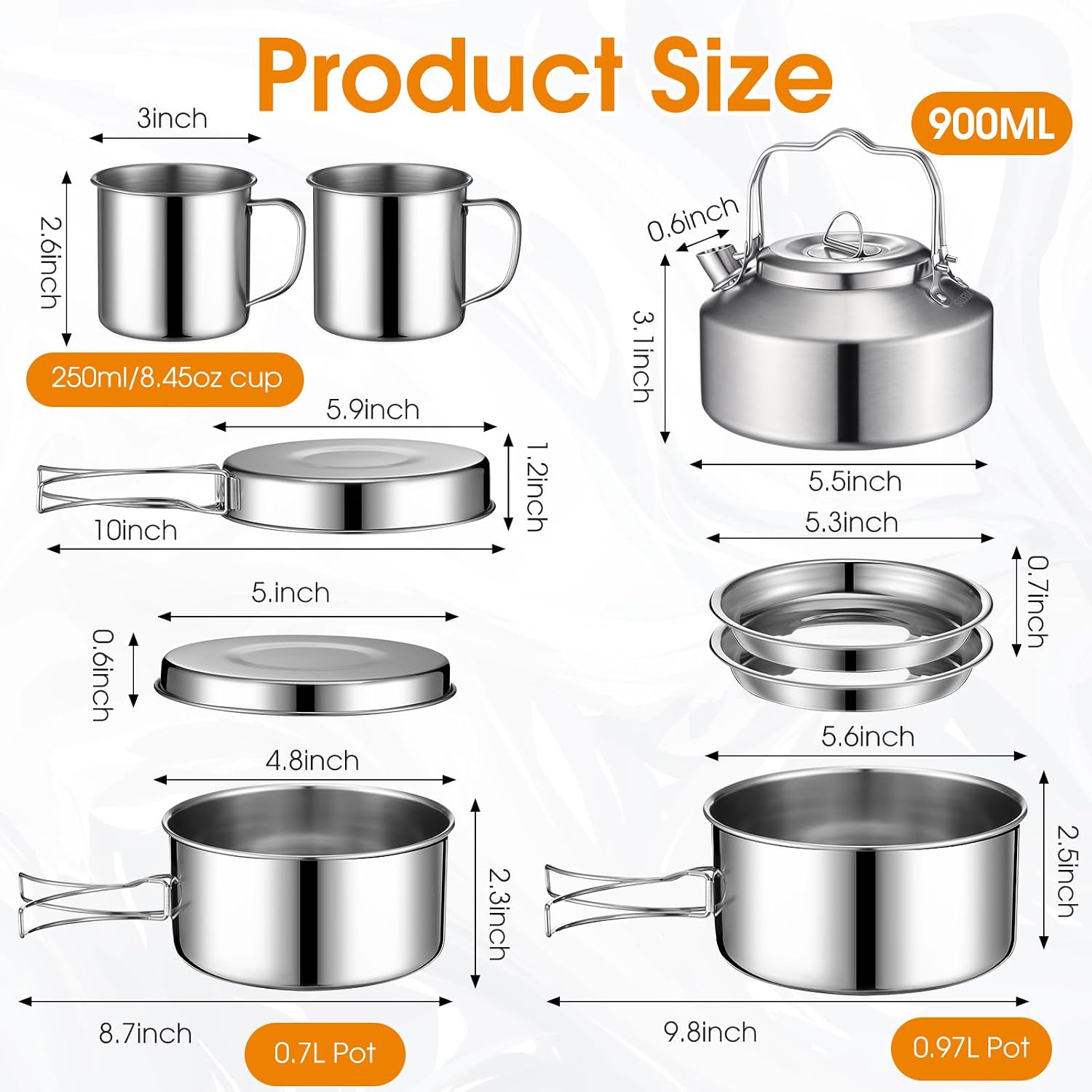2026年新改良版 ファニームーム 15点 キャンプ調理器具 - Camping Cooking Mess Kit のレビューと価格
