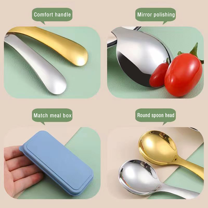 ミニスプーンフォーク食器アウトドアキャンプステンレス鋼カトラ - Camping Cooking And Eating Set のレビューと価格