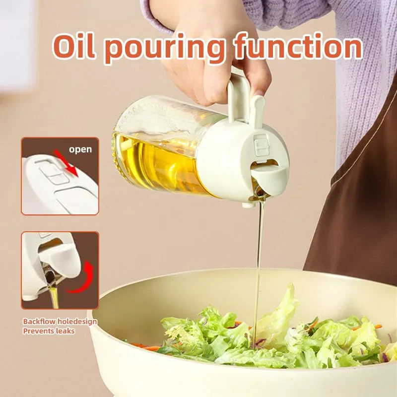 オイルスプレー 2-in-1 プラスチック製 家庭用 キッチ - Camping Cooking Oil のレビューと価格