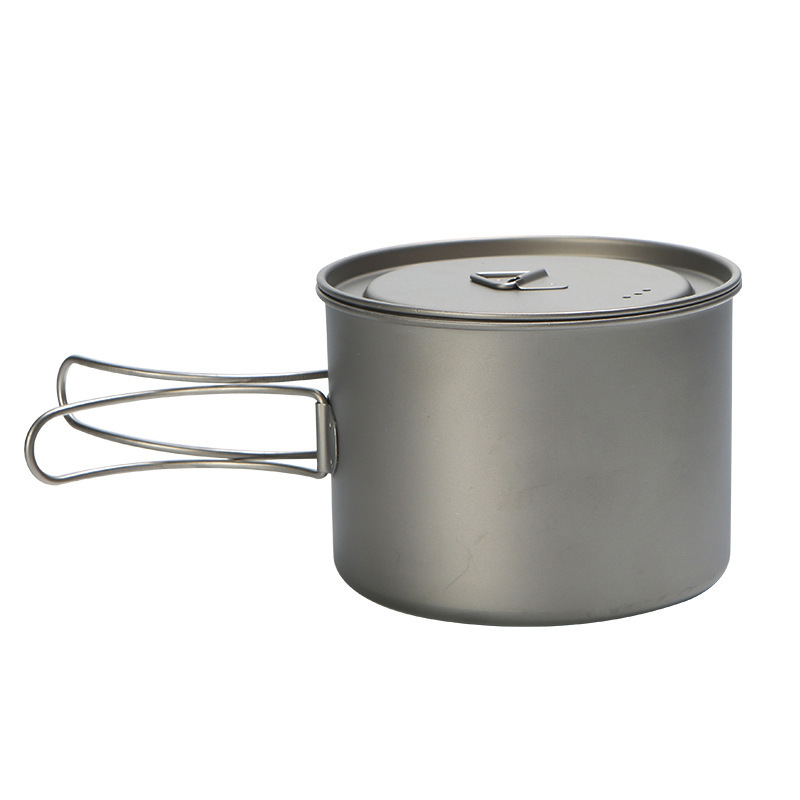 吊り下げハンドル付きチタン調理鍋,ポータブル,キャンプ,ピク - Camping Cooking Tool Set のレビューと価格