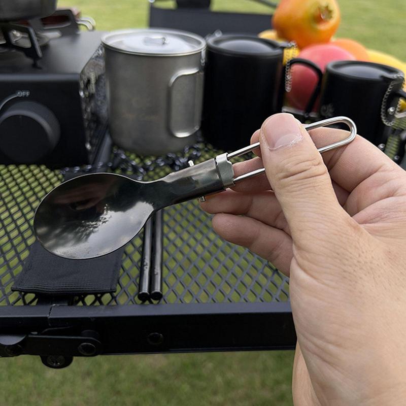 折りたたみスプーン箸旅行キャンプ食事セット & 調理器具多機 - Camping Cooking And Eating Set のレビューと価格
