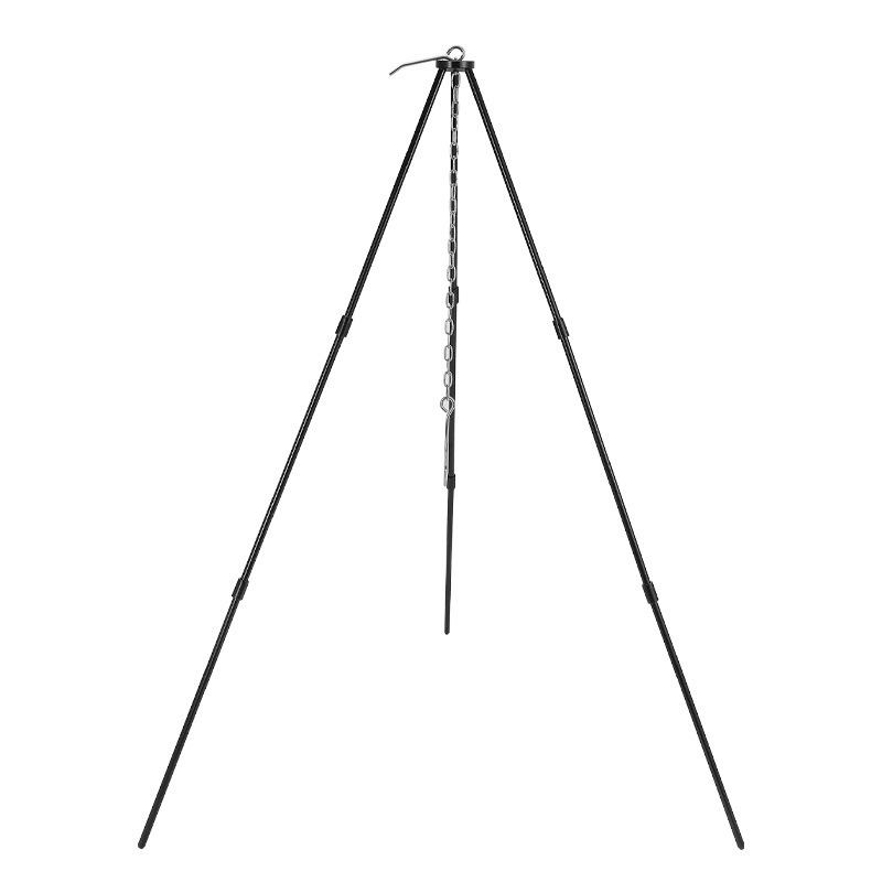 ポータブルアウトドアクッキング三脚、三角形サポート、アルミ合 - Camping Cooking Tripod のレビューと価格