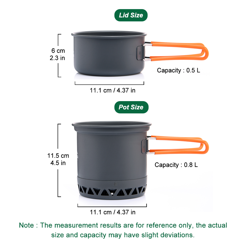 屋外キャンプポット 1.3L 2.3L 調理器具屋外調理ケト - Quechua Camping Cooking Set のレビューと価格