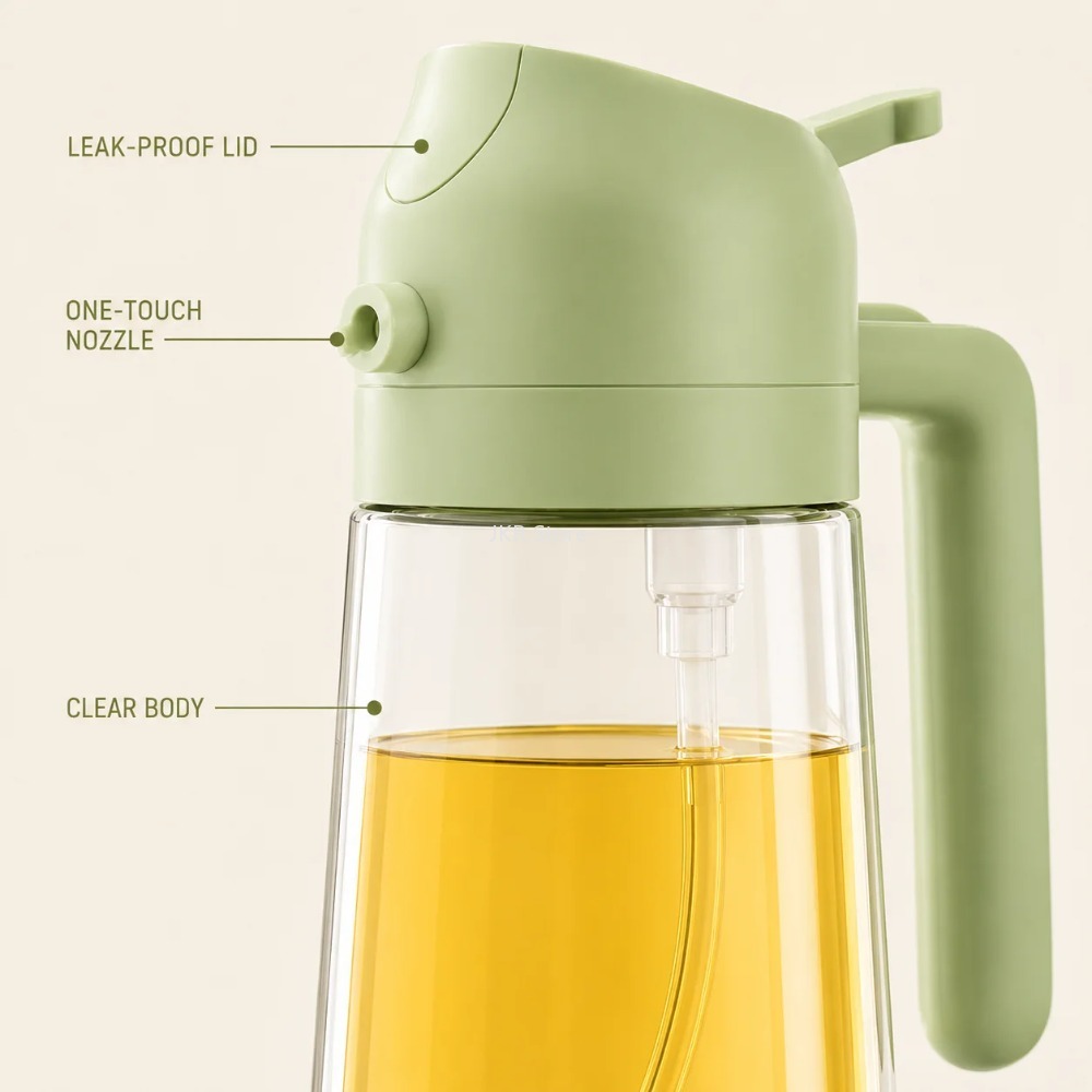 2 in 1 オリーブオイルスプレーディスペンサーボトル 大 - Camping Cooking Oil のレビューと価格