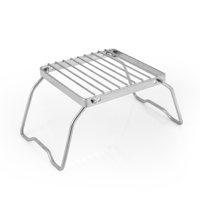 屋外夏用軽量ステンレス鋼アウトドアストーブホルダーコンパクト - Camping Cooking Tripod のレビューと価格