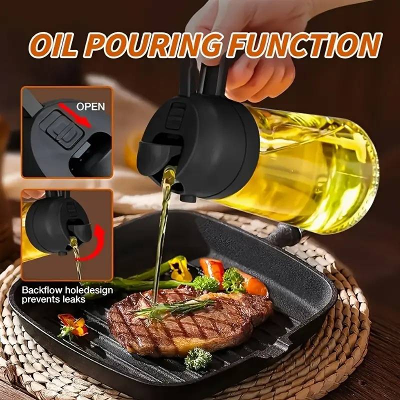 470ml キッチンオイルスプレーボトル BBQ調理用オリー - Camping Cooking Oil Bottle のレビューと価格