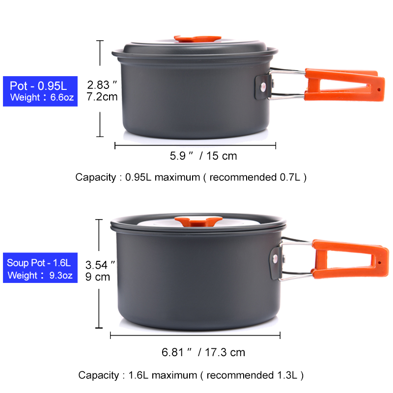 幅の屋外キャンプ調理器具セット、食器、調理カトラリー、調理器 - Quechua Camping Cooking Set のレビューと価格