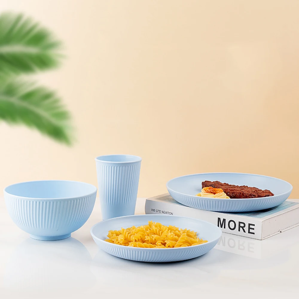 小麦麦わらカトラリーセット、ポータブル食器、食器キット、ピク - Camping Cooking And Eating Set のレビューと価格