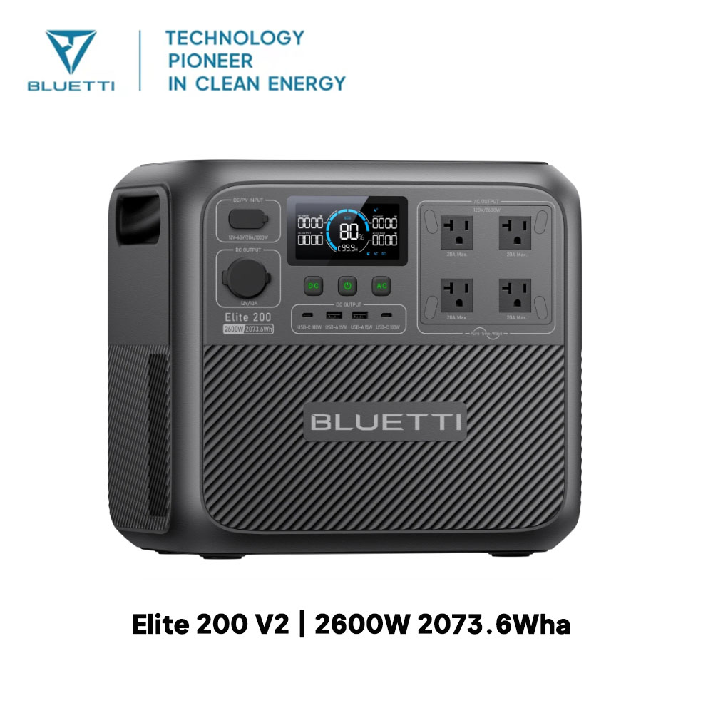 【リニューアル】BLUETTI Elite 200 V2 ポ - Solar Oven Camp のレビューと価格