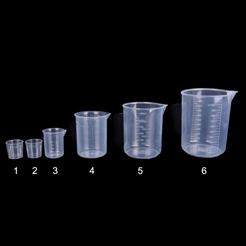 6個入りプラスチック計量カップセット - 製菓、調理、液体計 - Camping Cooking Tool Set のレビューと価格