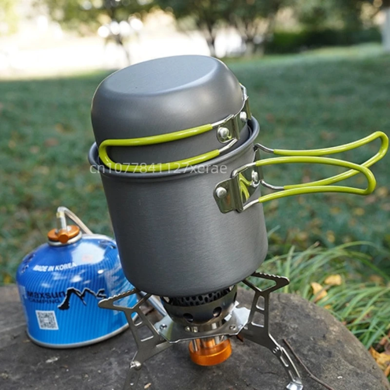 屋外用携帯アルミ折りたたみボウルと鍋ピクニック調理セット（ハ - Camping Cooking Mess Kit のレビューと価格