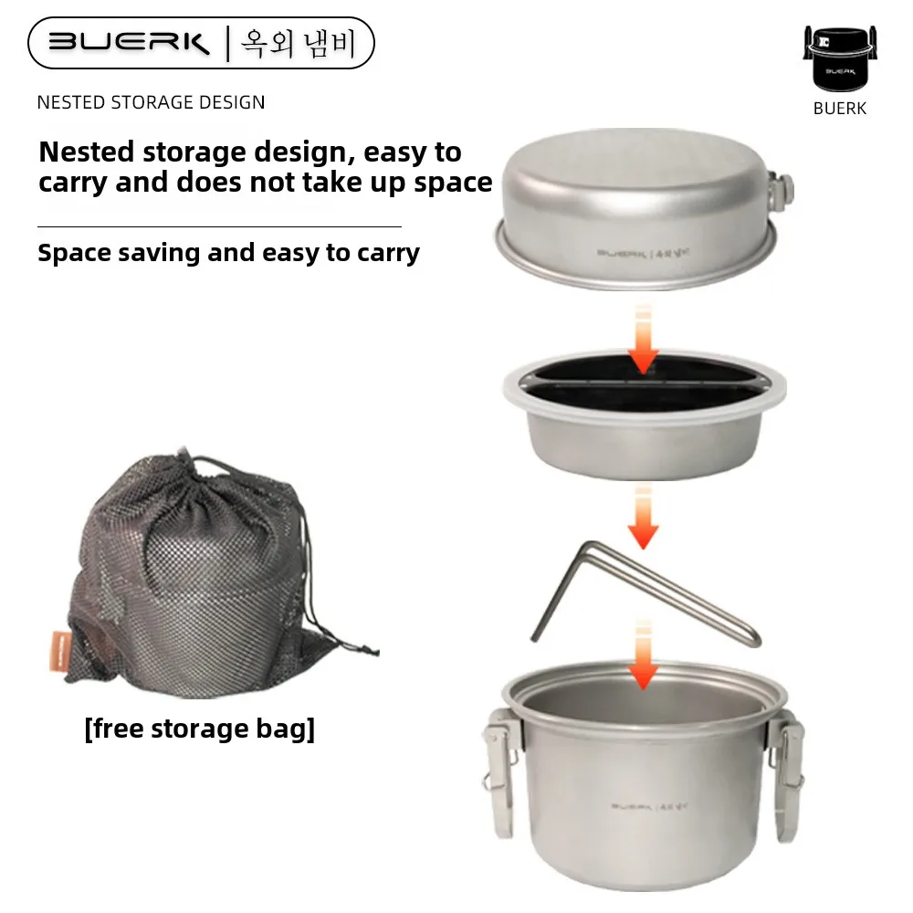304ステンレス鋼のマイクロプレッシャークッカー、蒸し鍋とフ - Camping Cooking Multi Tool のレビューと価格
