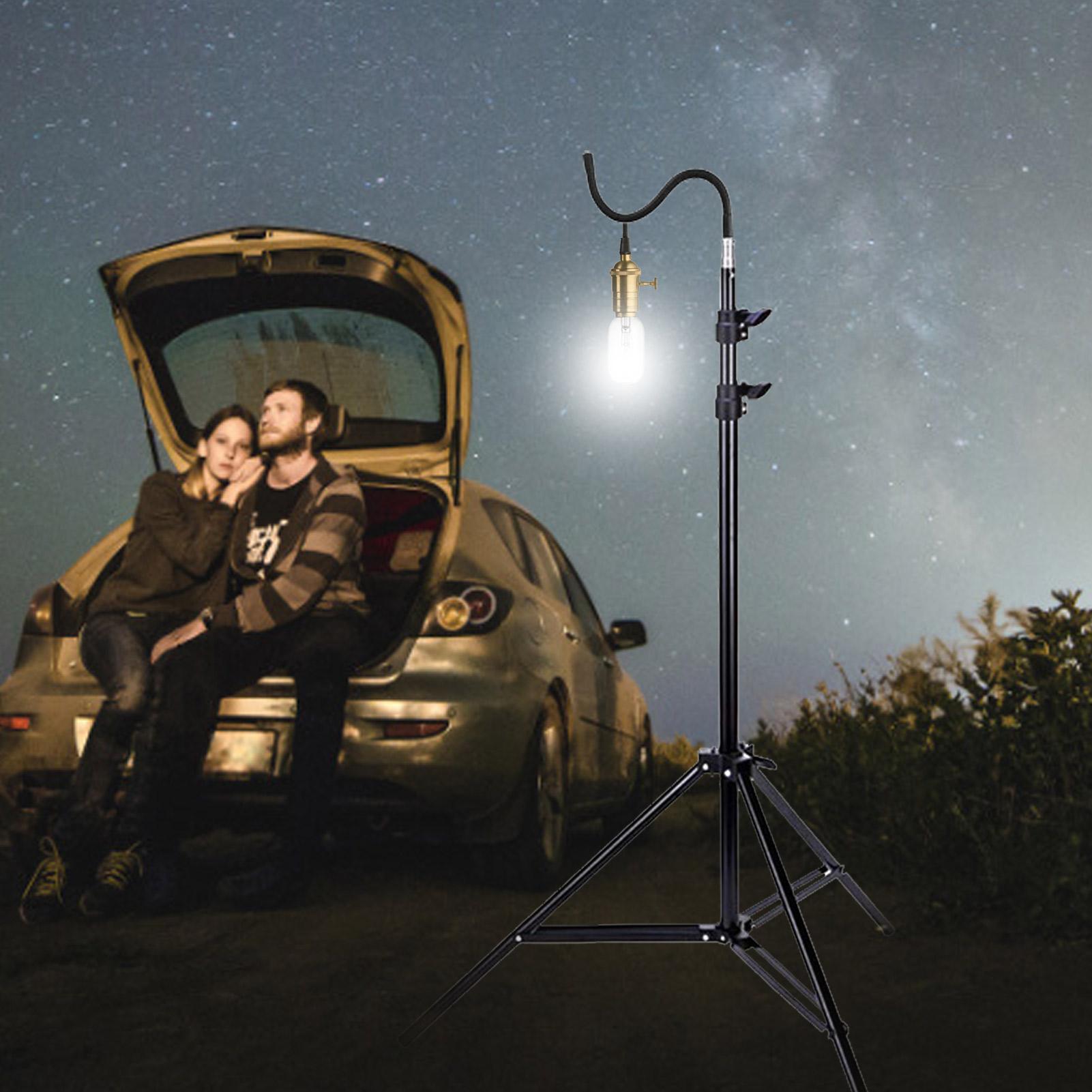 2m キャンプライトスタンド折りたたみ伸縮三脚調節可能な軽量 - Camping Cooking Tripod のレビューと価格