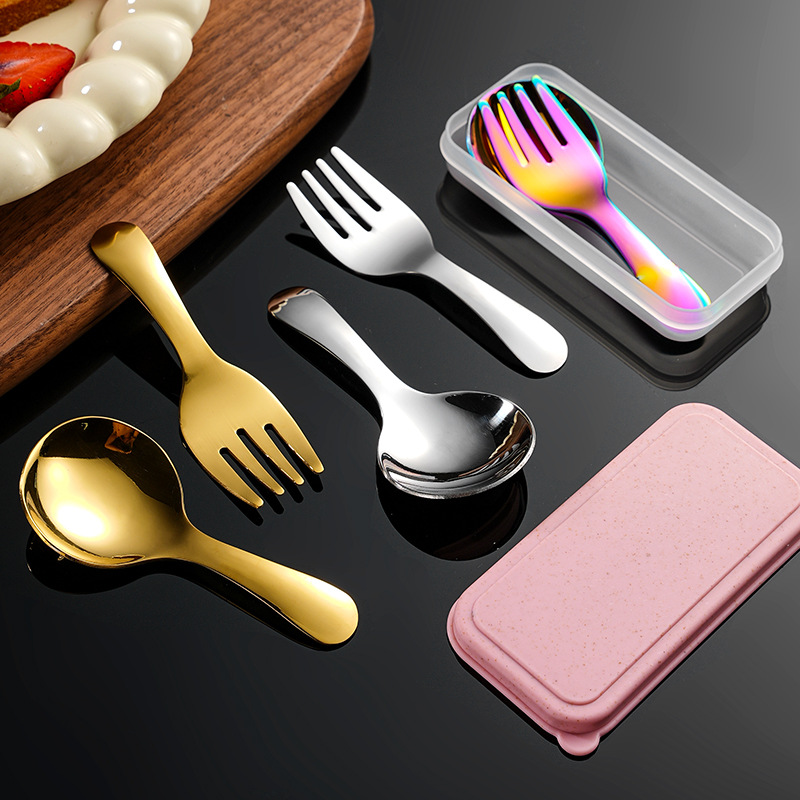 2 個ポータブルスプーンフォークカトラリーセットミニステンレ - Japan Camping Cooking のレビューと価格