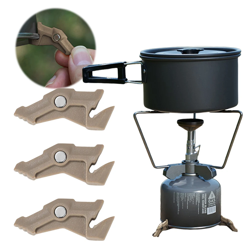 多機能ガスタンクブラケット、磁気三脚、キャンプストーブスタン - Camping Cooking Tripod のレビューと価格