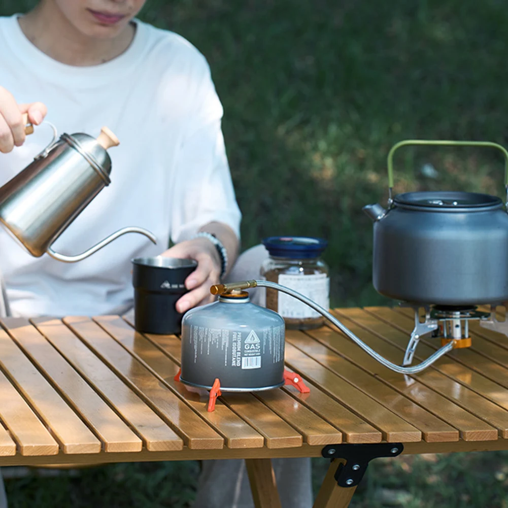 多機能ガスタンクブラケット、磁気三脚、キャンプストーブスタン - Camping Cooking Tripod のレビューと価格