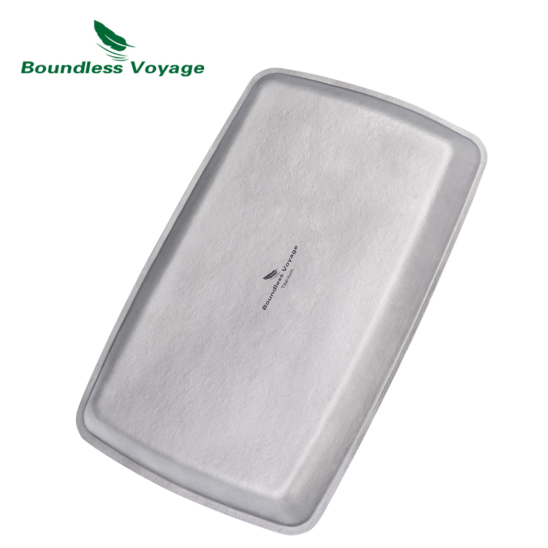 Boundless Voyage チタン製スクエアプレート  - Camping Cooking Tray のレビューと価格