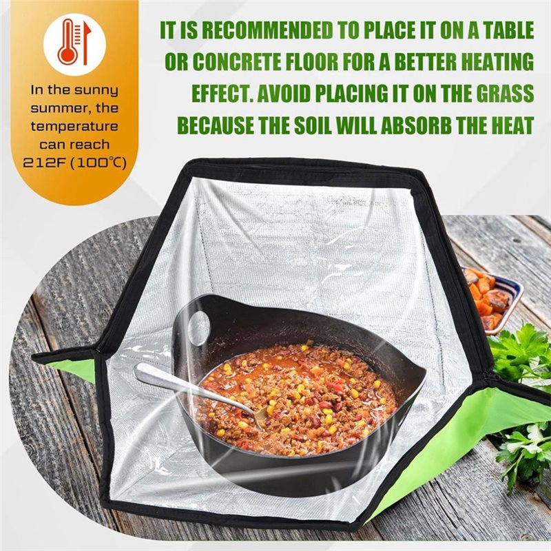 ABFU-ポータブル折りたたみ式ソーラーオーブン＆ソーラーク - Solar Oven Camp のレビューと価格