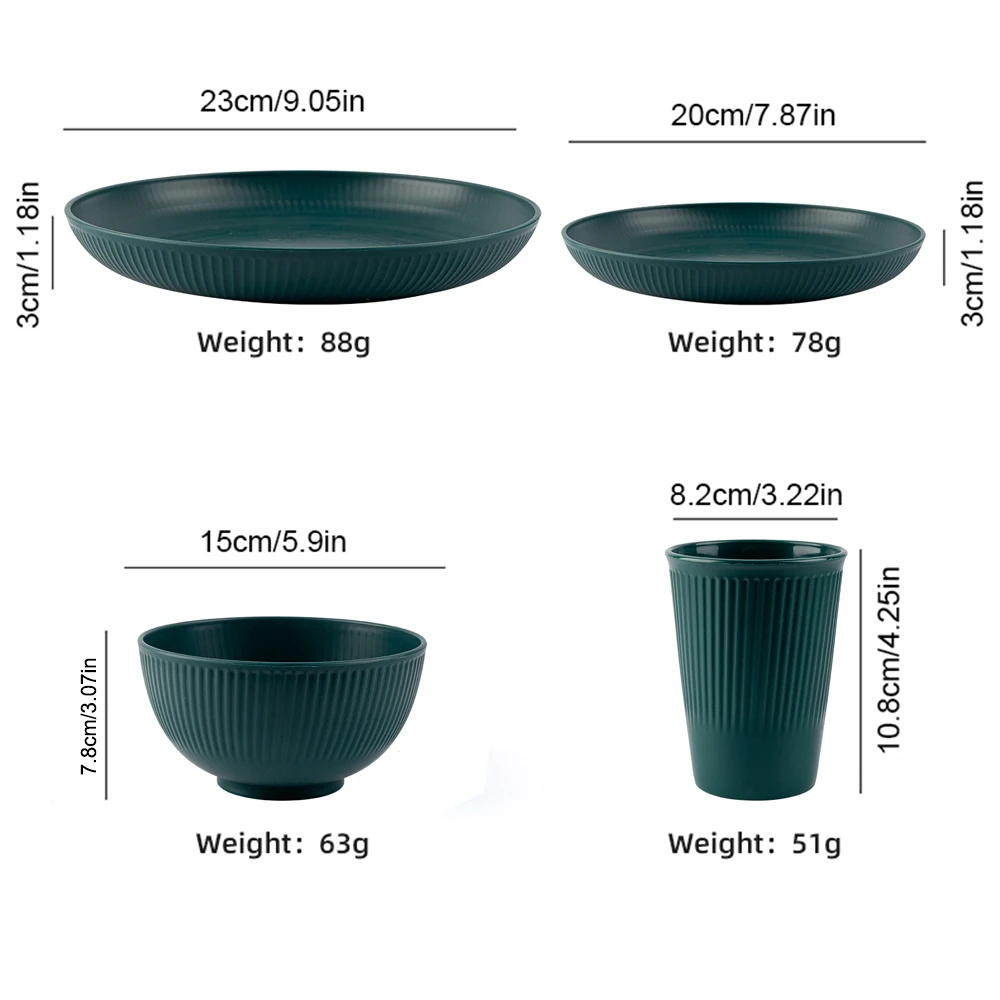 麦わらカトラリーセット,ピクニック用食器セット,ボウル,カッ - Camping Cooking And Eating Set のレビューと価格